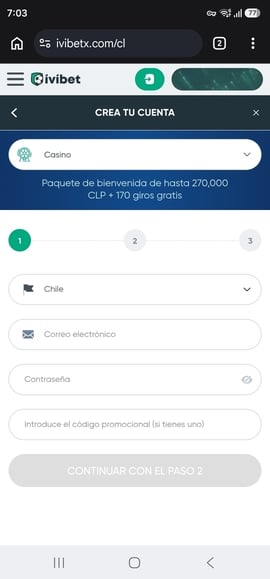registro ivibet chile segundo paso casinos seguros chile