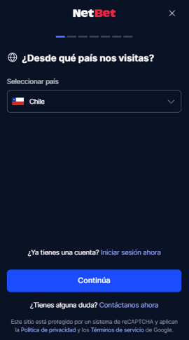 registro pais netbet chile casinos seguros