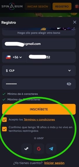 registro spinarium casino cuarto paso casinos seguros chile
