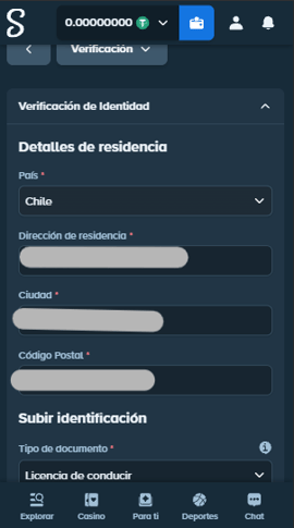 registro verificacion datos personales stake chile casinos seguros