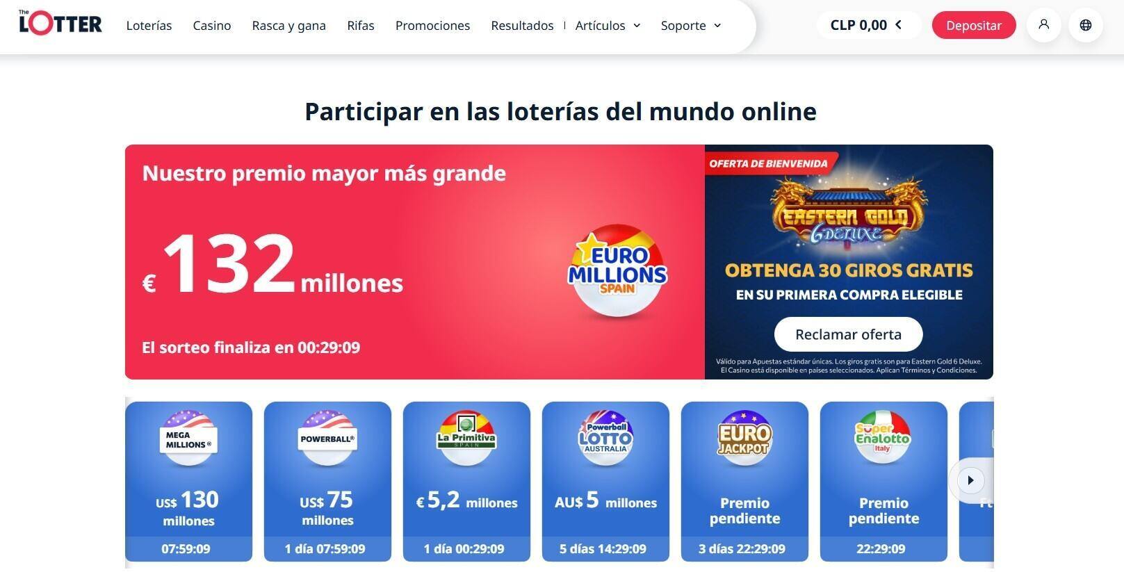 thelotter seccion de loteria casinos seguros chile