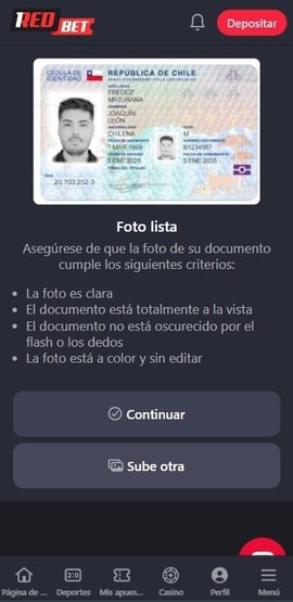 verificacion kyc 1redbet cuarto paso casinos seguros chile
