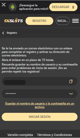 verificar cuenta 1xslots chile casinos seguros