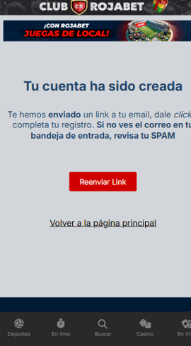 verificar cuenta rojabet chile casinos seguros