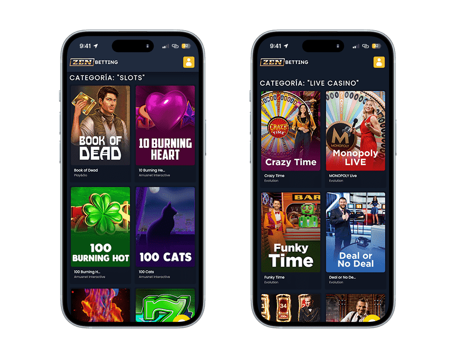 zenbetting casino screenshot 2