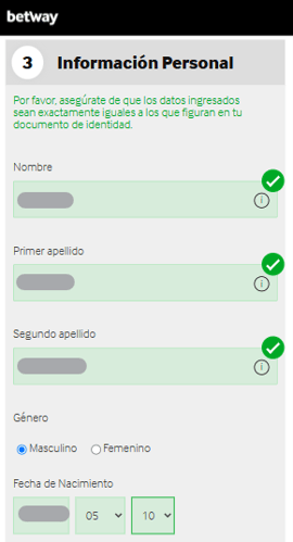 betway registro datos casinos seguros espana