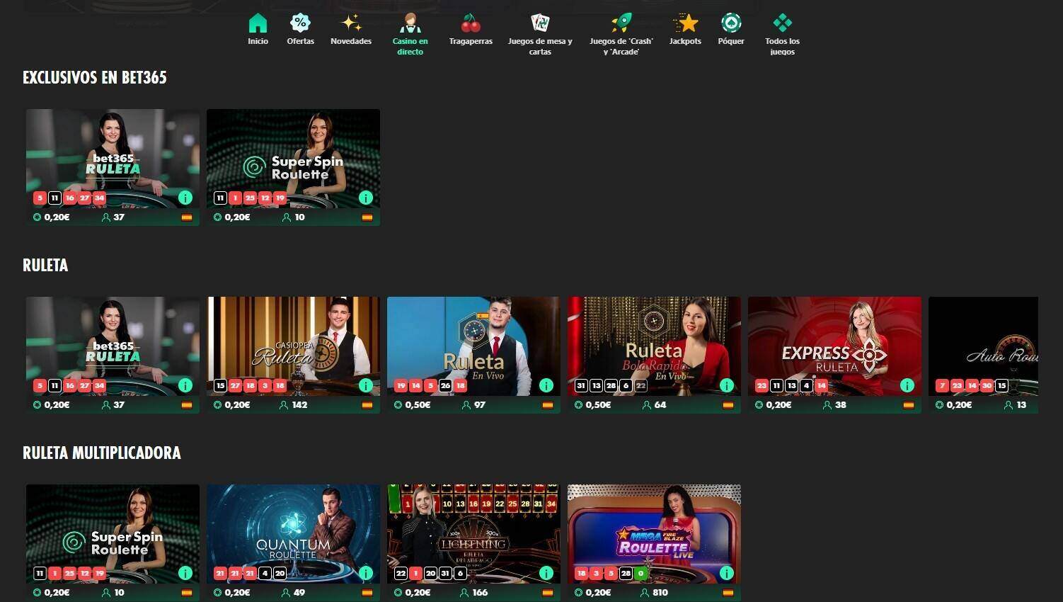 casino en vivo bet365 espana casinos seguros espana