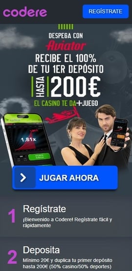 codere registro primer paso casinos seguros espana