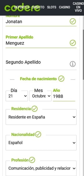 codere registro tercer paso casinos seguros espana