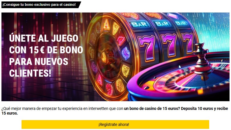 interwetten bono exclusivo casinos seguros es