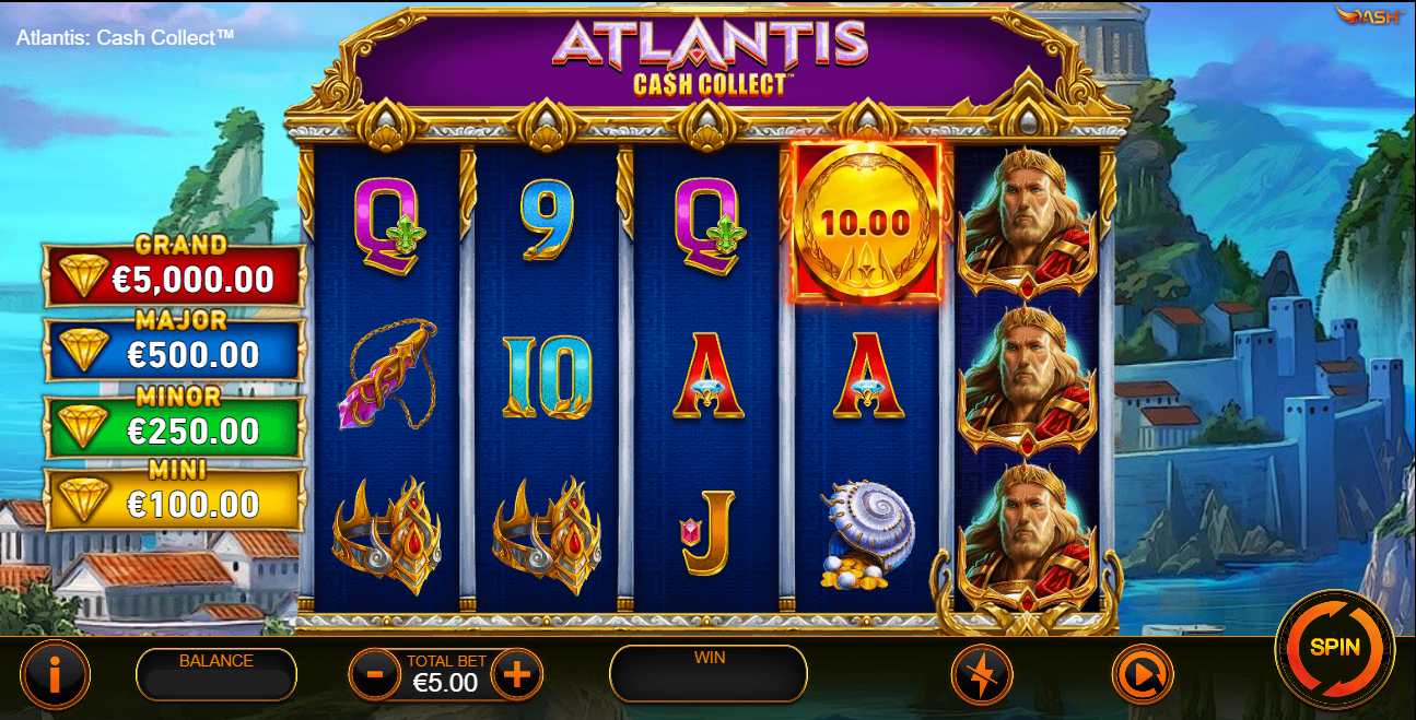 juego atlantis cash collect playtech cs espana