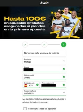 paso 3 nformacion domicilio verificacion bwin casinos seguros