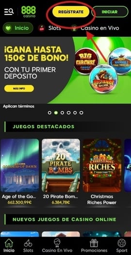 registro en 888casino primer paso casinos seguros espana