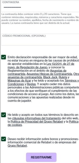 registro retabet cuarto paso casinos seguros espana