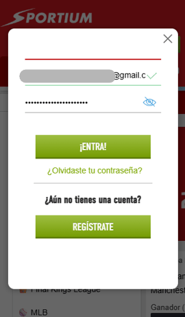 registro sportium casino espana