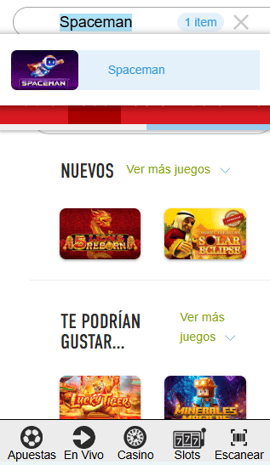 seleccin spaceman sportium casino espana