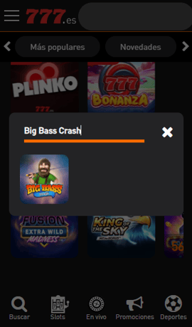 seleccion big bass crash casino777 cs espana
