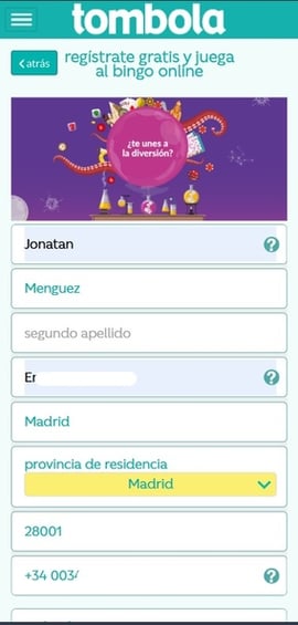 tombola casino registro segundo paso casinos seguros espana