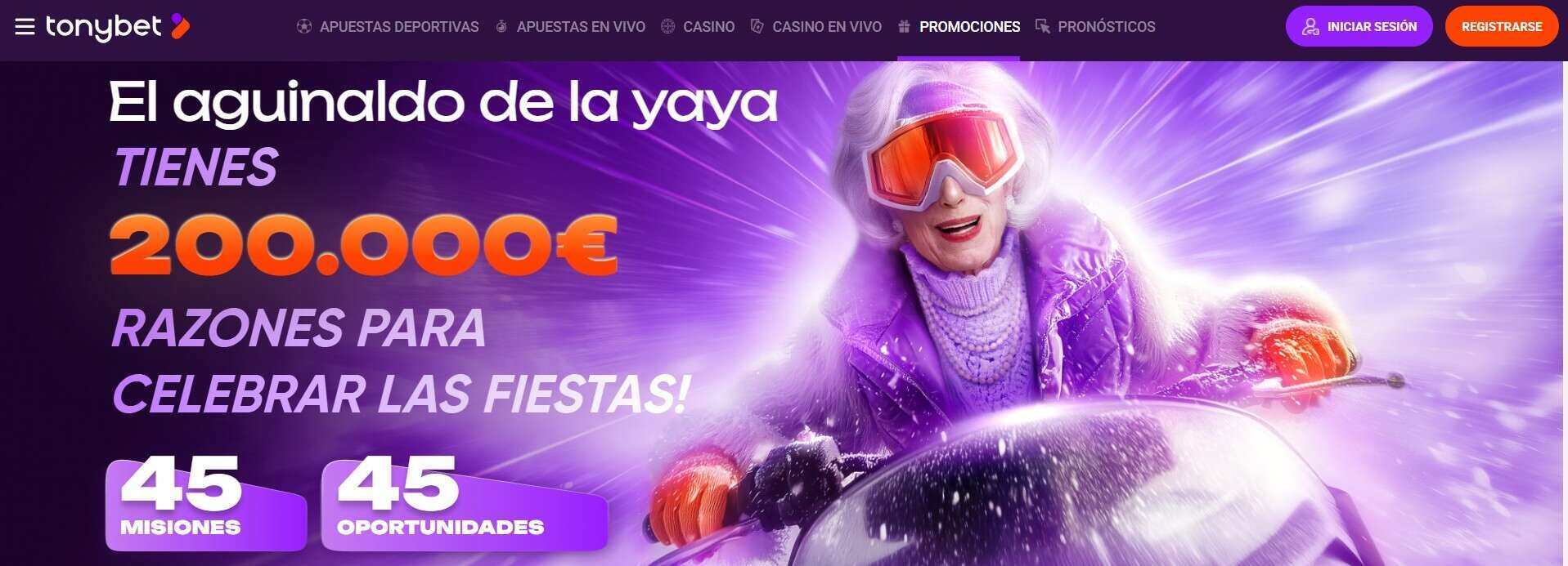 tonybet bonos de navidad casinos seguros espana