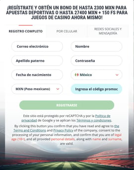 22bet registro primer paso casinos seguros mexico