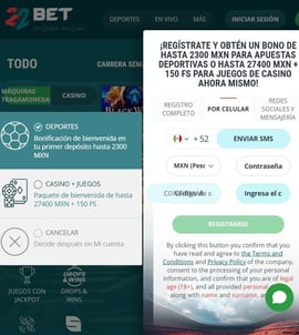 22bet registro segundo paso casinos seguros mexico