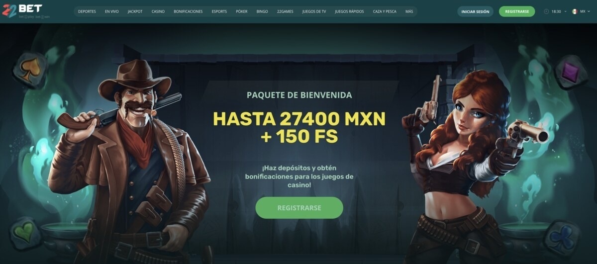 bono de bienvenida 22bet resena casinos seguros mexico