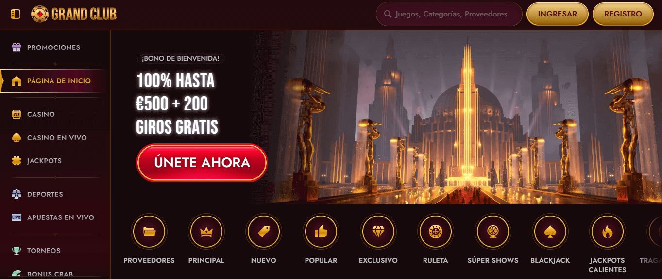 bono grandclub mexico casinos seguros