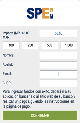 deposito transferencia bancaria codere paso dos casinos seguros mexico
