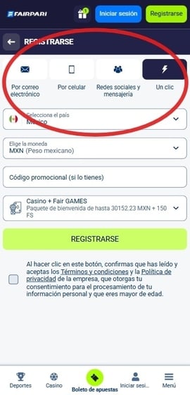 registro fairpari mexico segundo paso casinos seguros mexico