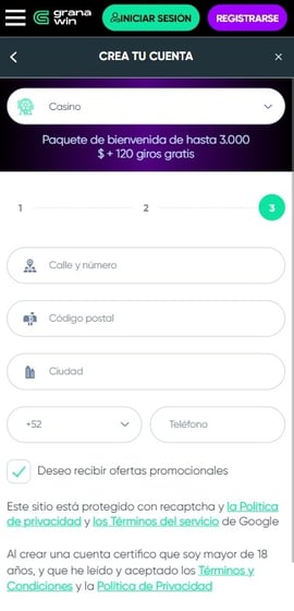 registro granawin mexico quinto paso casinos seguros mexico