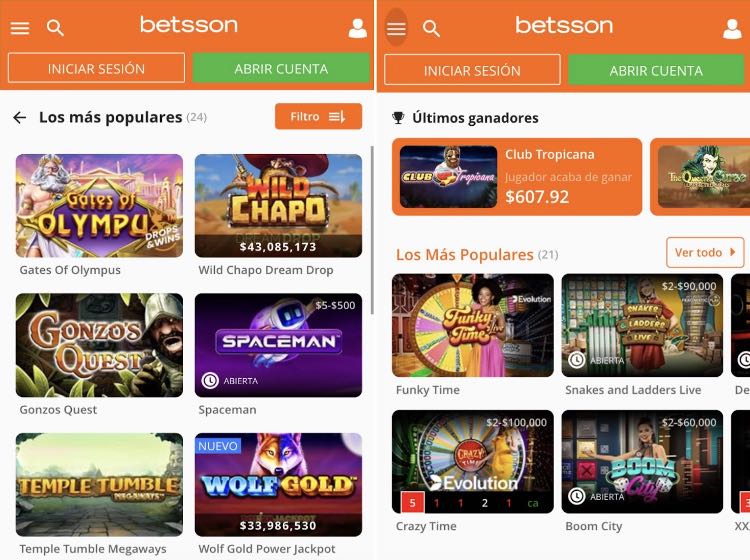 betsson casino screenshot app mx