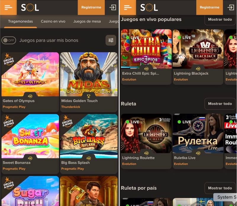 sol casino screenshot app mx